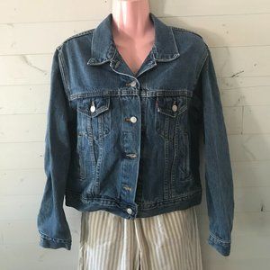 Levi Jean Jacket Button-Down Womens Sie Medium
